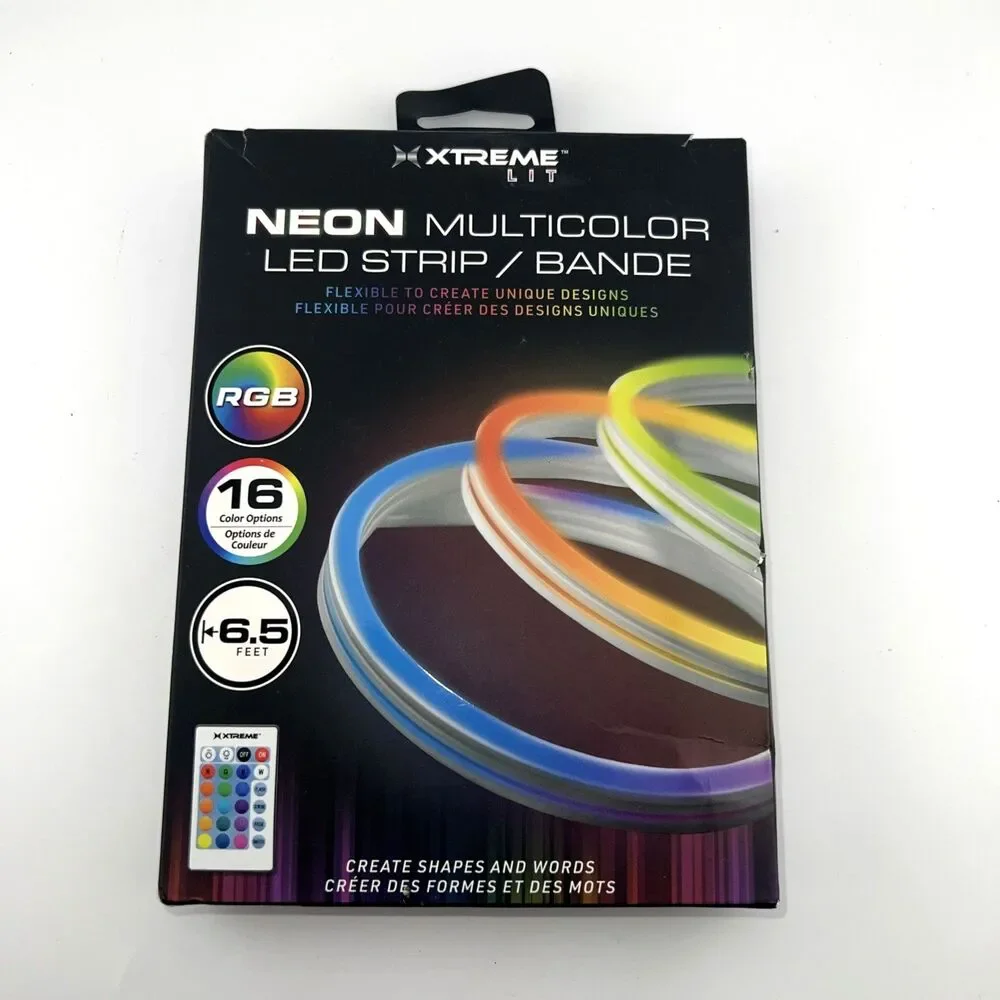 XTREME Multicolor Flexible Led Strip Lights 6.5 Feet 16 RGB Color Options